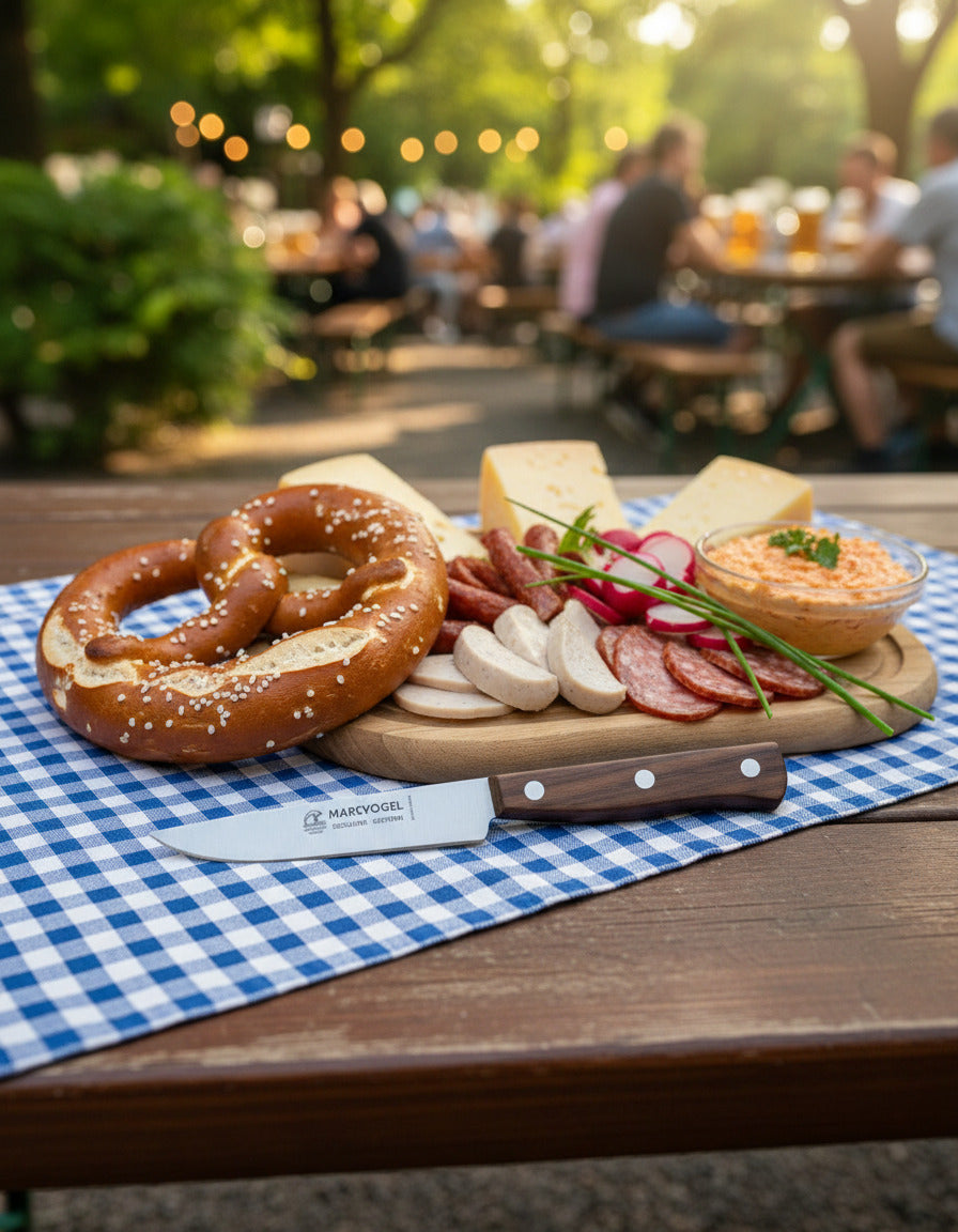 Original bayrisches Okoberfest Brotzeitmesser und Steakmesser, Marsvogel
