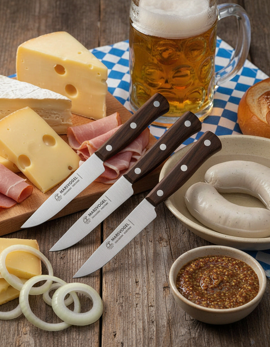 Set 3tlg. Original bayrisches Okoberfest Brotzeitmesser und Steakmesser