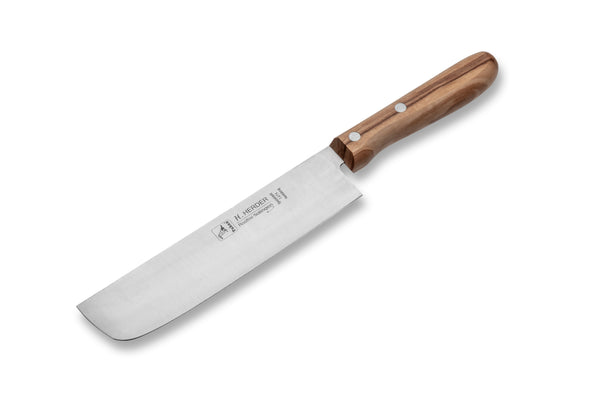 Nakiri Messer, Olivenholzgriff, extra breite Klinge