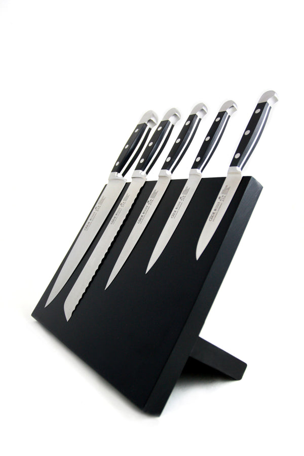 Magnet knife desk, Alpha, ash black, 6pcs.