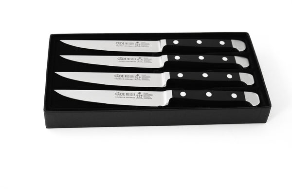 4 steak knives, blade length 12 cm in gift box