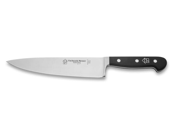 FACHWERK chef's knife Elite, blade 21cm, POM black