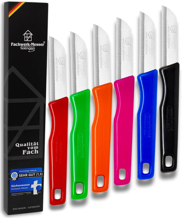 Kitchen knife set 6 pcs, straight blade, blade length 6cm
