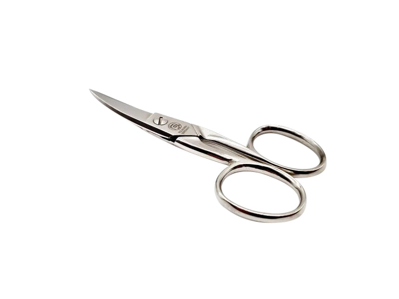 Nail scissors heavy duty nickel plated , size 3.5"