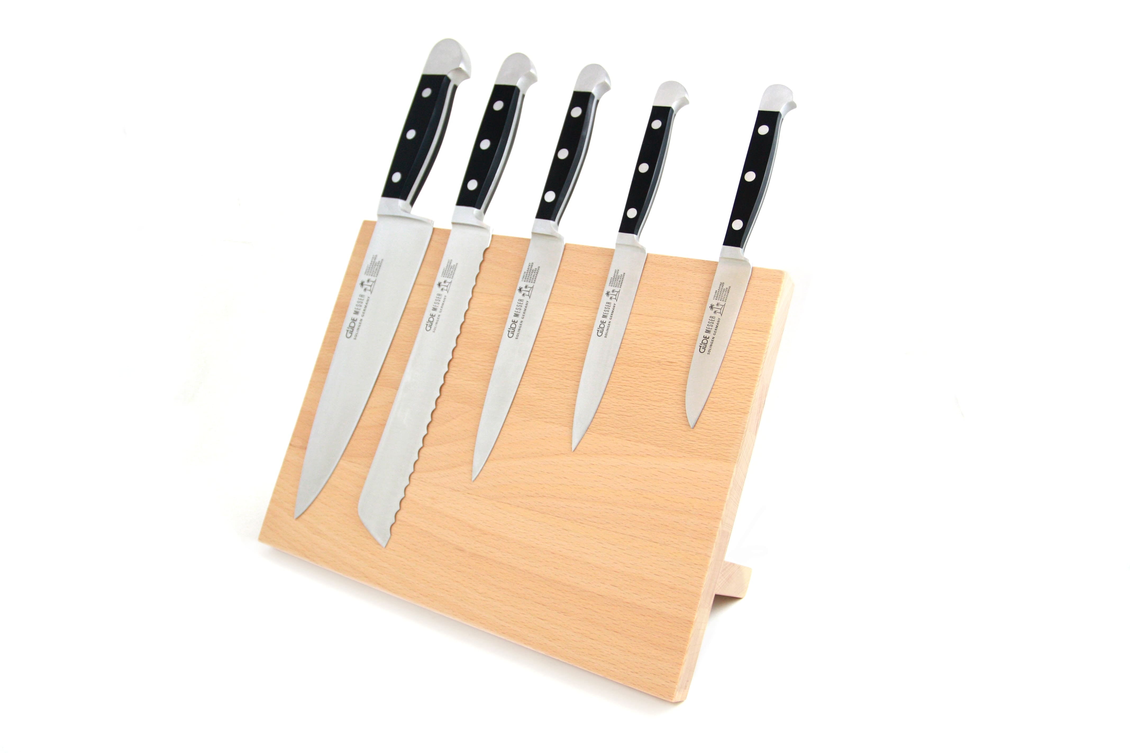 Magnet knife desk, Alpha, natural beech, 6pcs.