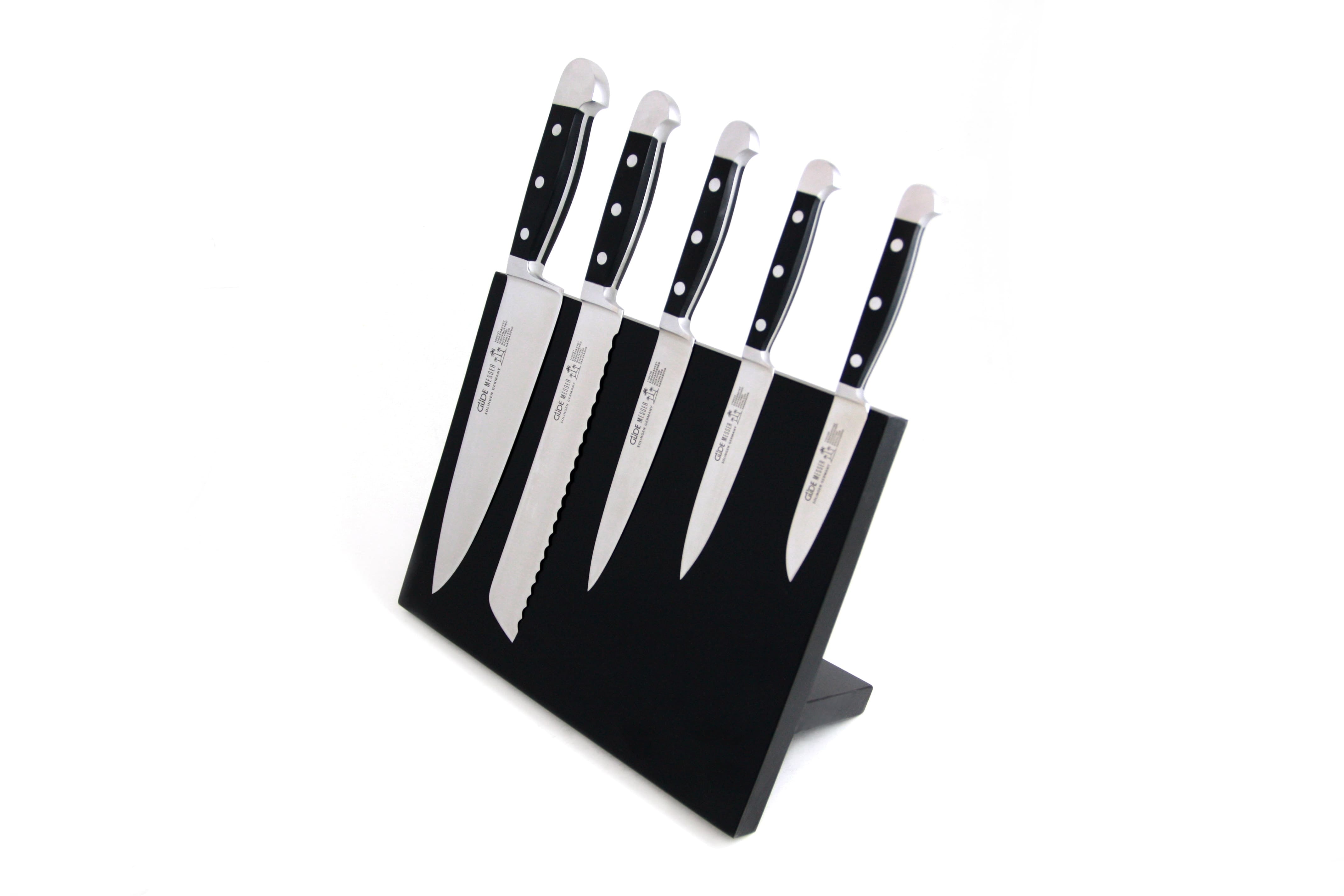 Magnet knife desk, Alpha, ash black, 6pcs.