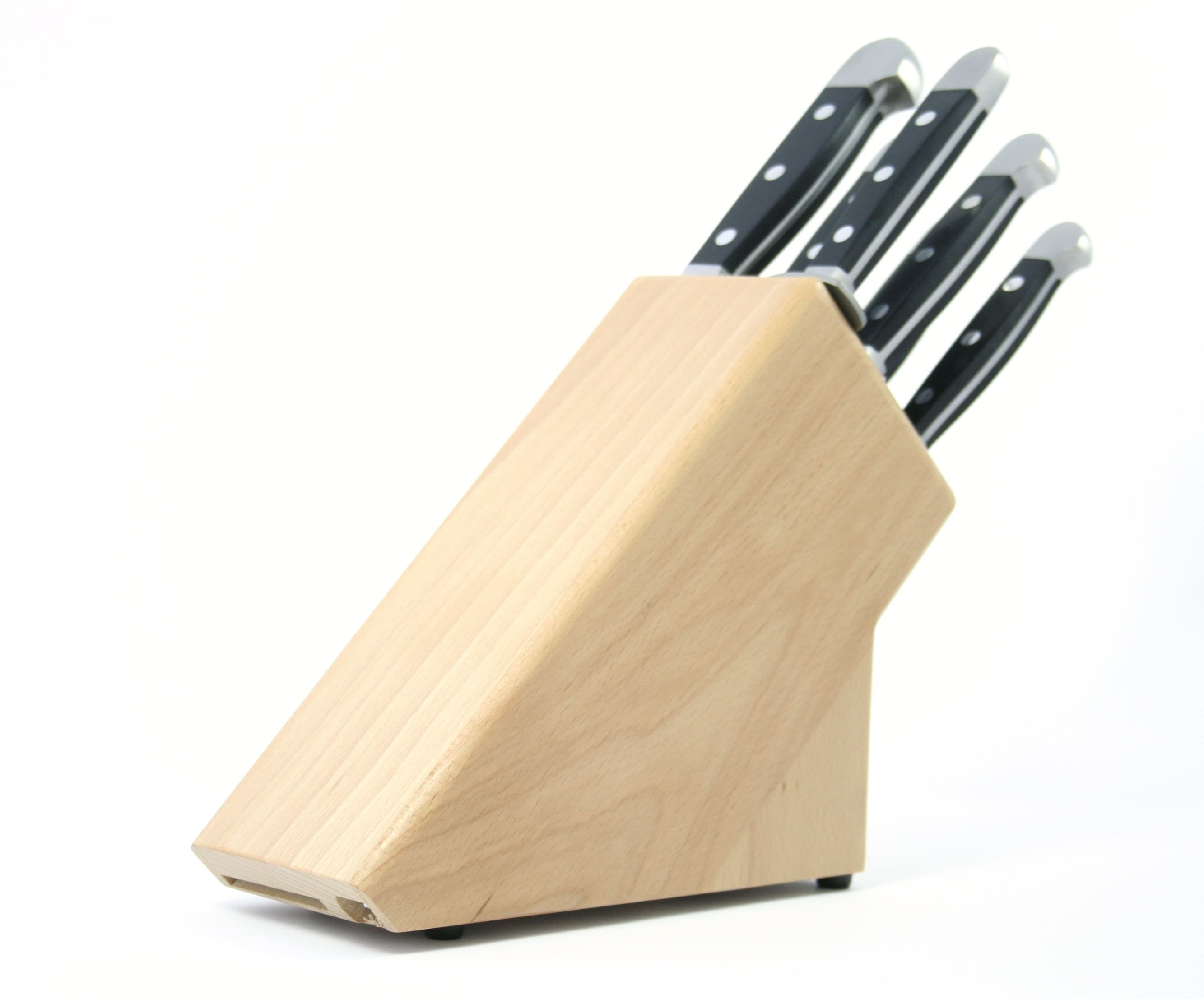 Knife block, Alpha, natural beech, 7 pcs.