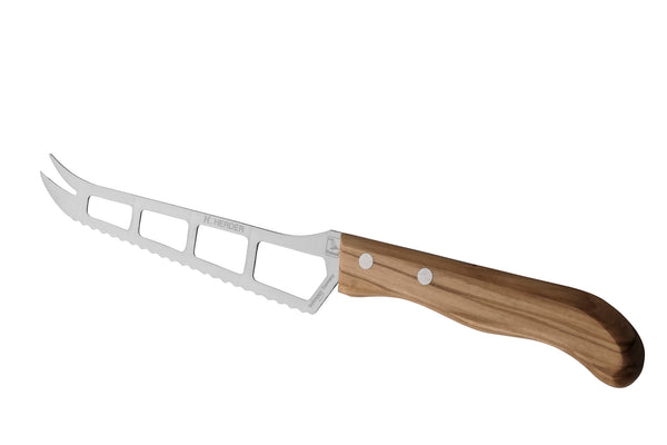 Cheese knife, olive wood handle