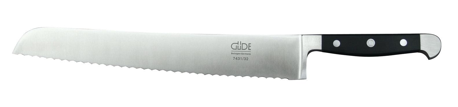 Bread knife with shaft, blade length 32 cm