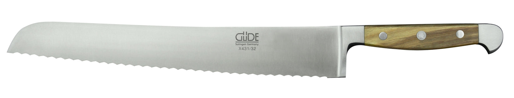 Bread knife with shaft, blade length 32 cm