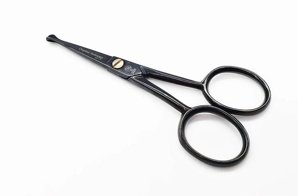 Nose scissors/nose hair scissors, burnished, total length 10 cm