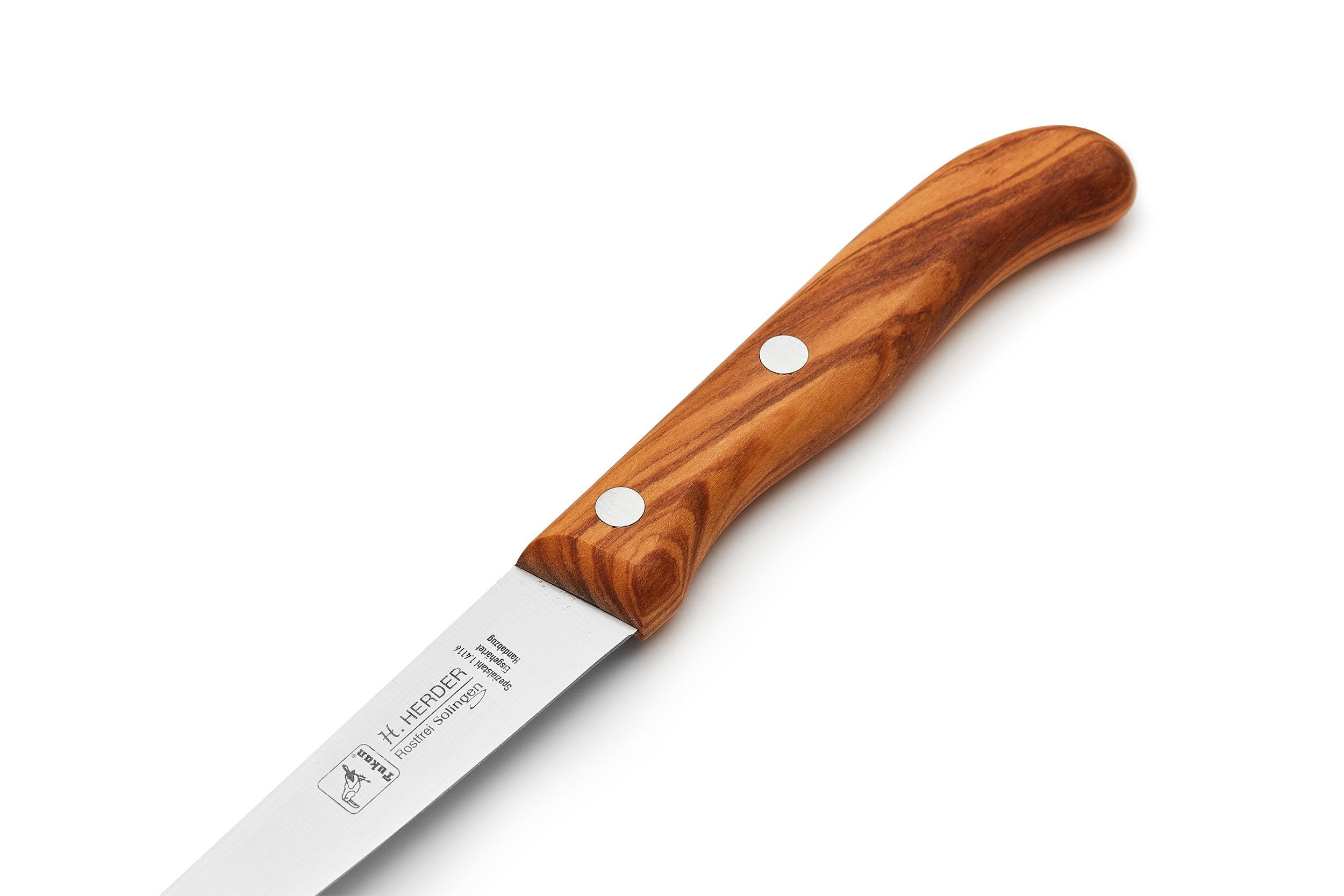 Household knife olive wood handle 10 cm