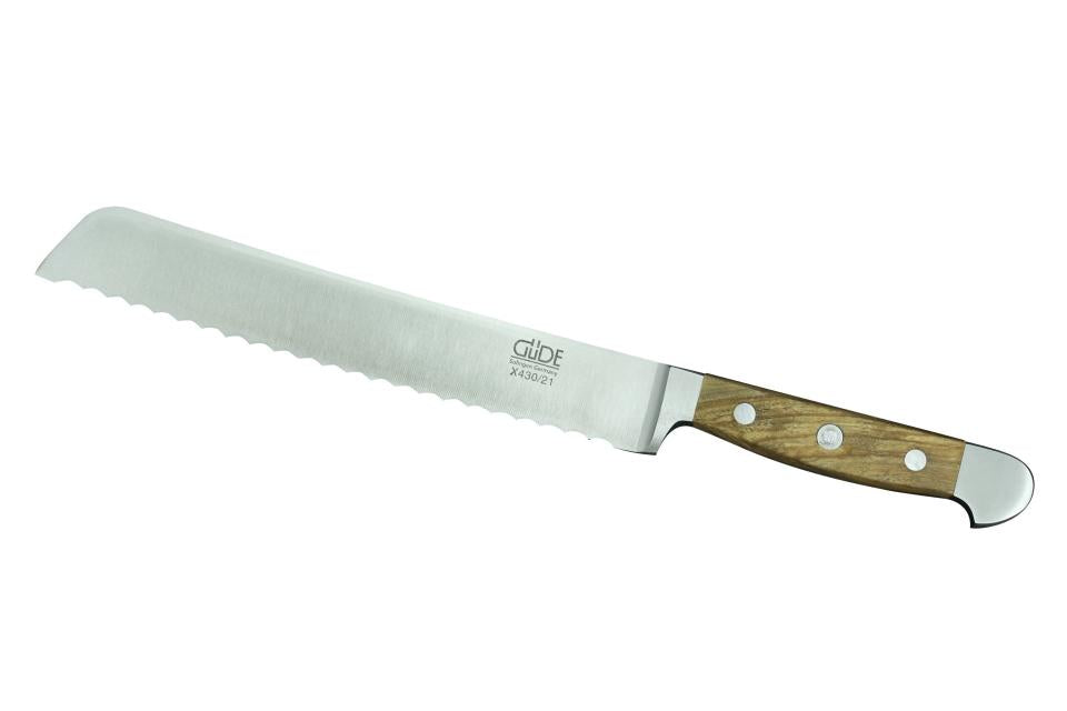 Bread knife with shaft, blade length 21 cm