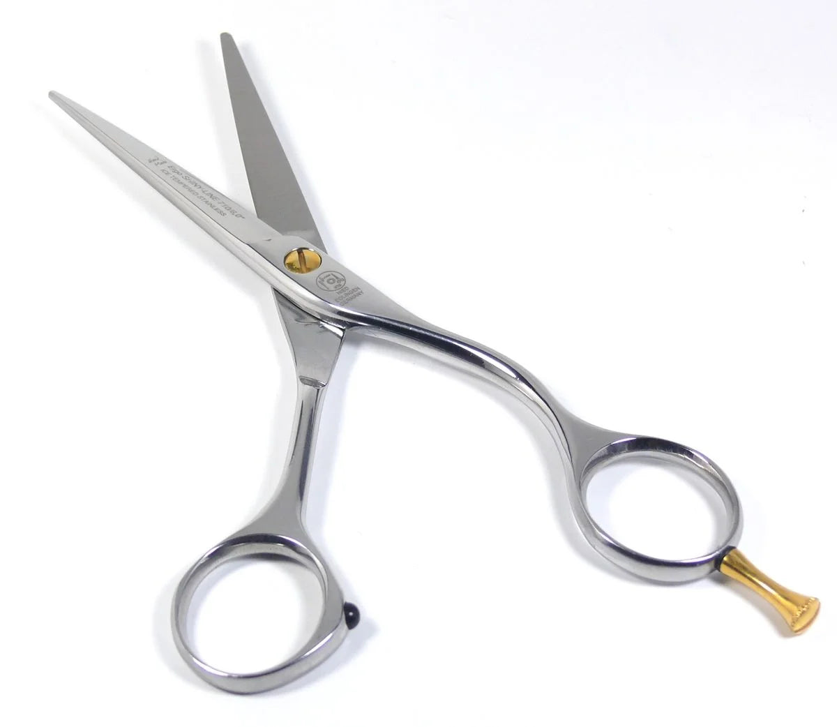 Hairdressing scissors Ergo Shiny Line polished, total length 15 cm