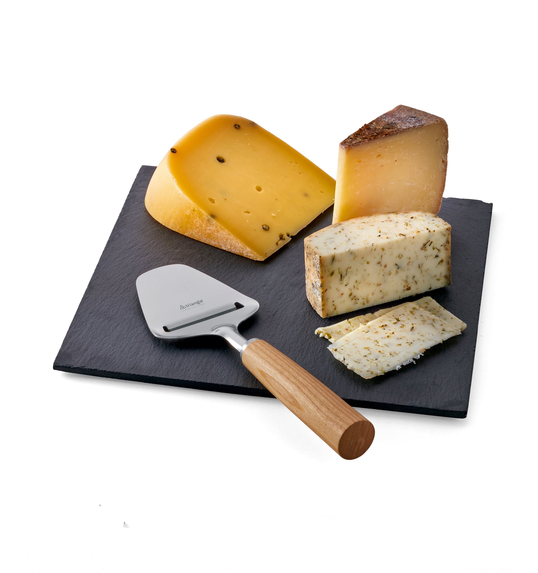 Cheese slicer scythe, plum wood handle