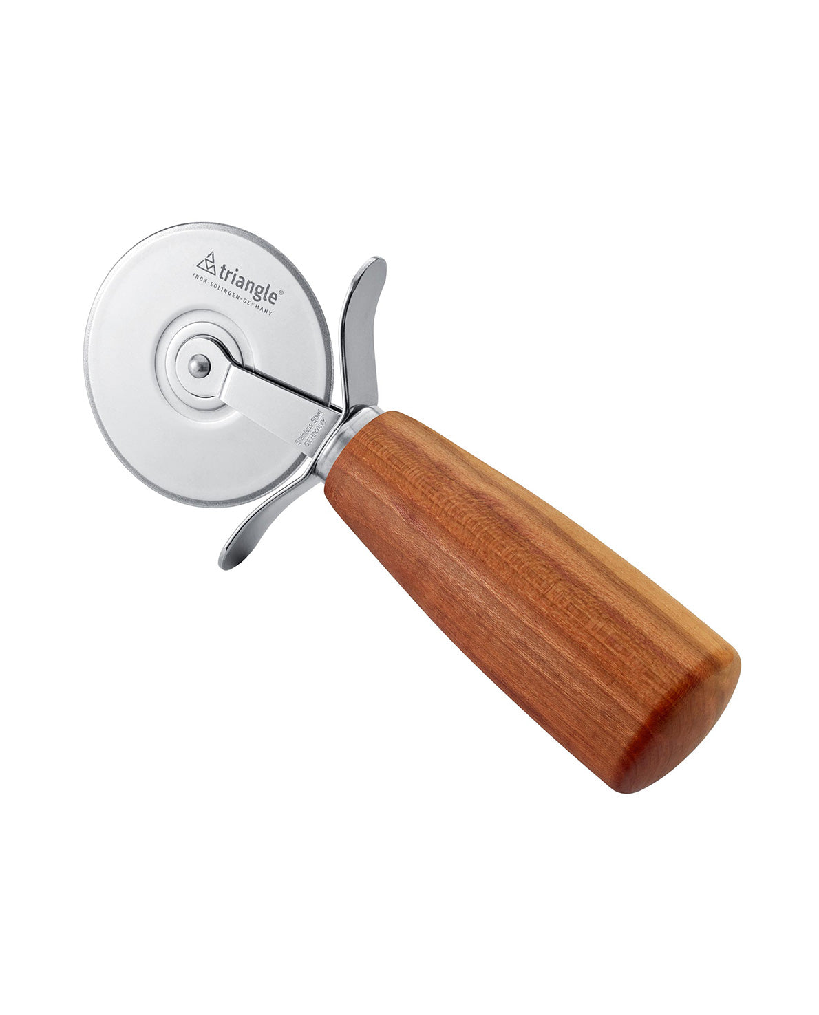 Pizza cutter, plum wood handle