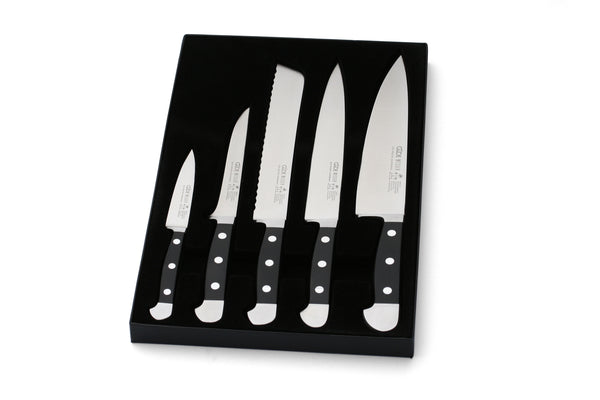 Black 7pcs Kitchen Knife Set with Magnetic Knife Holder