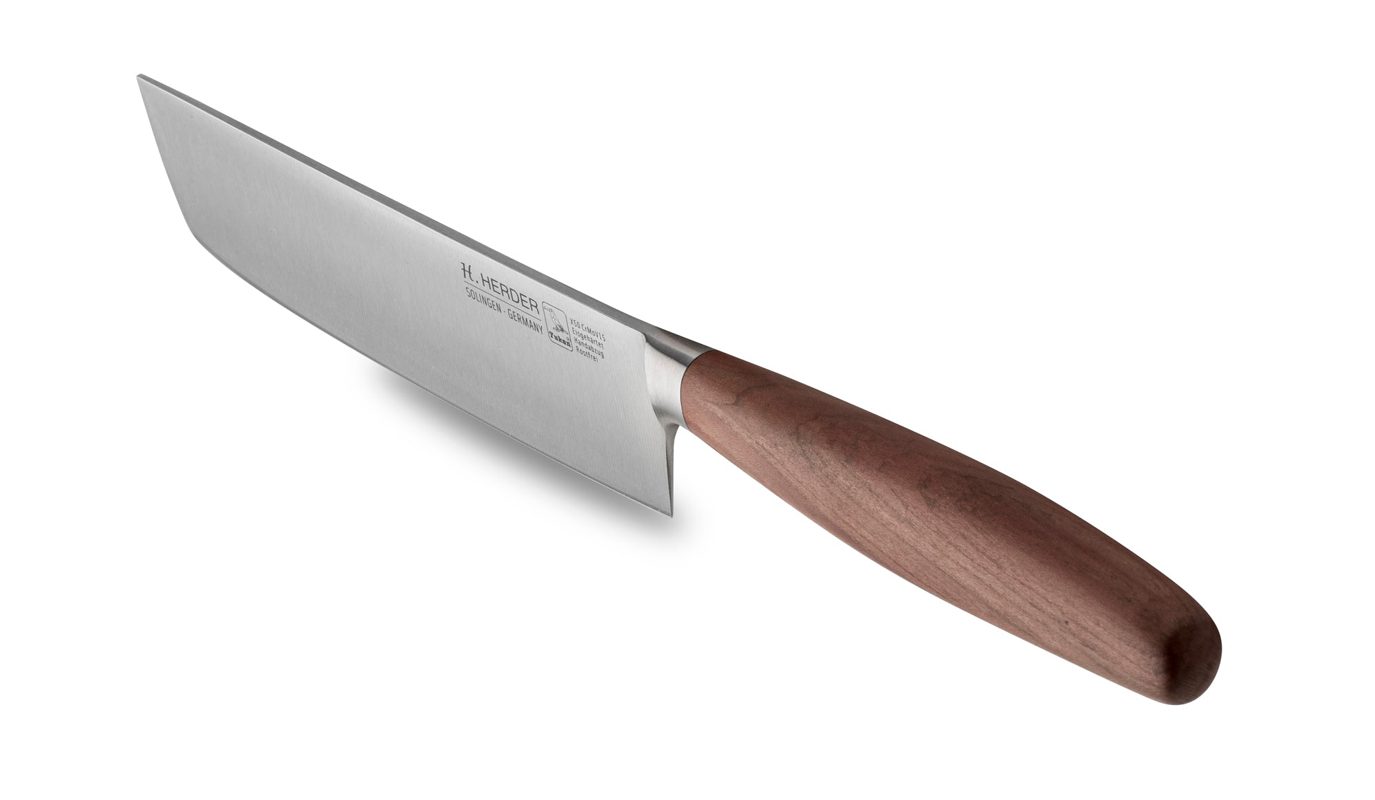 Nakiri knife Eterno, plum wood, blade length 17cm, forged