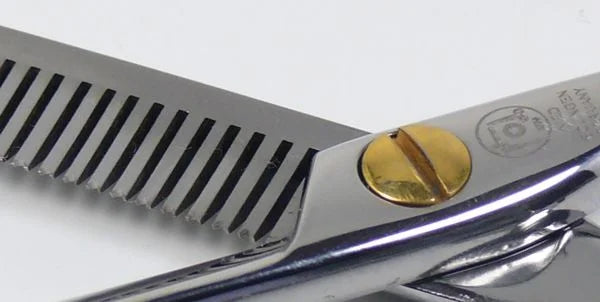 Effiliation scissors Ergo Shiny Line polished, total length 15 cm