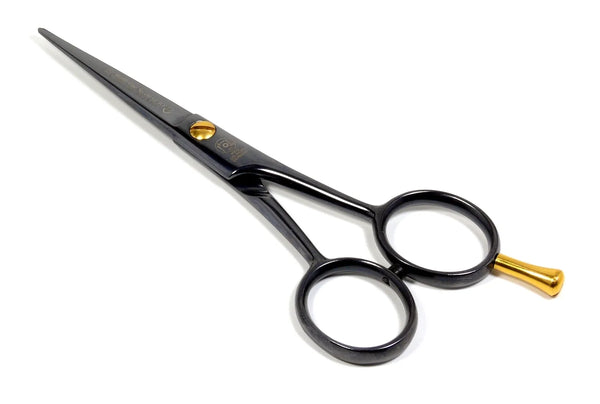 Beard scissors barber scissors May-Lily-Line, edition black titan, total length 13 cm