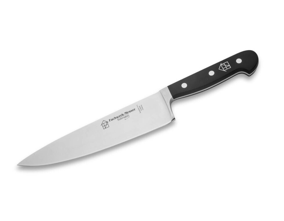 Cuchillo de cocinero FACHWERK Elite, hoja 21cm, POM negro