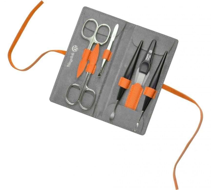 Estuche de manicura Decora, naranja cox, 6 pzs.
