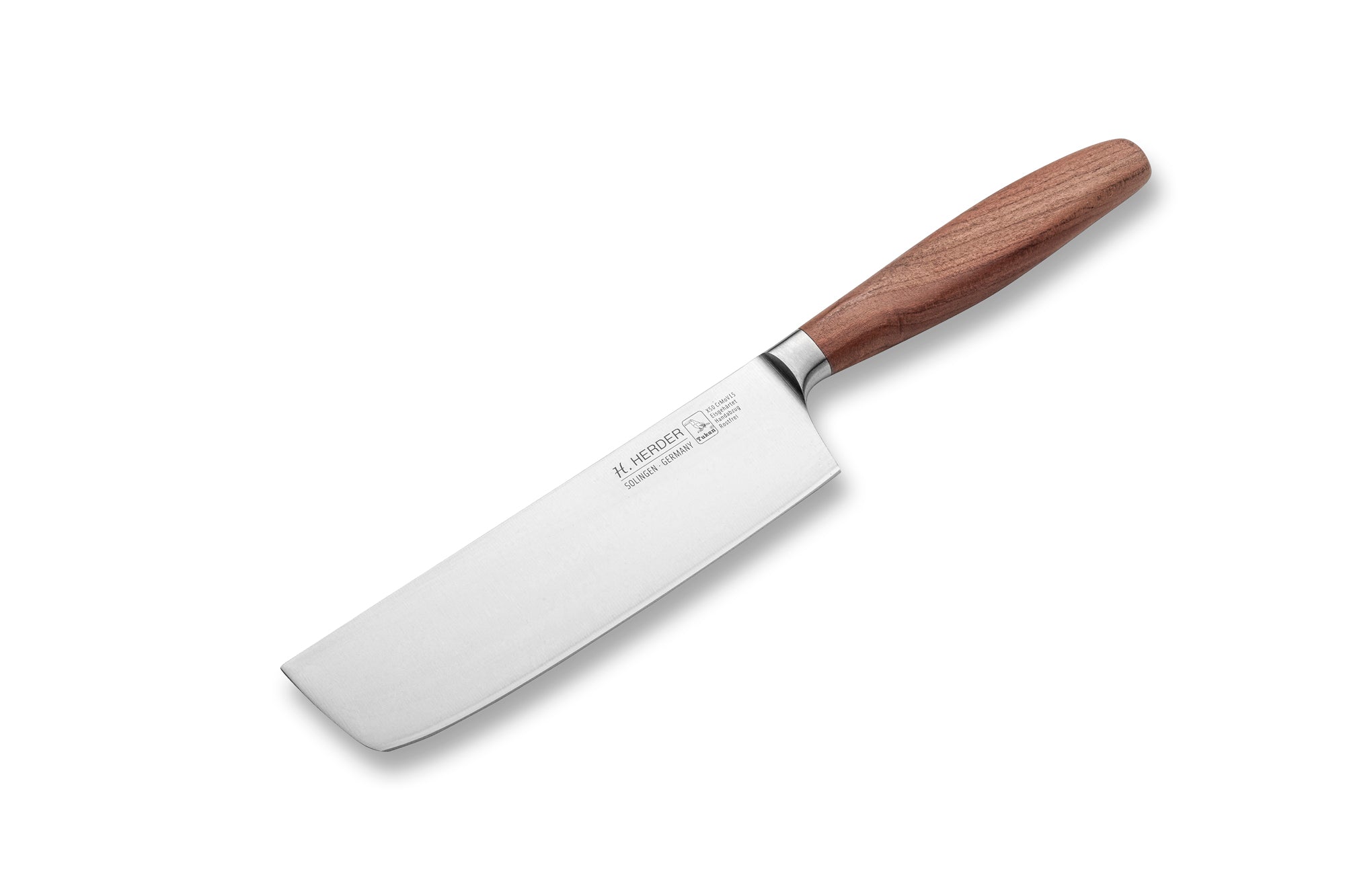Cuchillo Nakiri Eterno, madera de ciruelo, longitud de la hoja 17cm, forjado