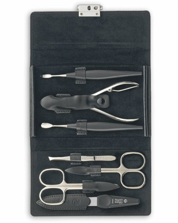 Set de manucure et pédicure Diabolo, noir, 7 pcs.