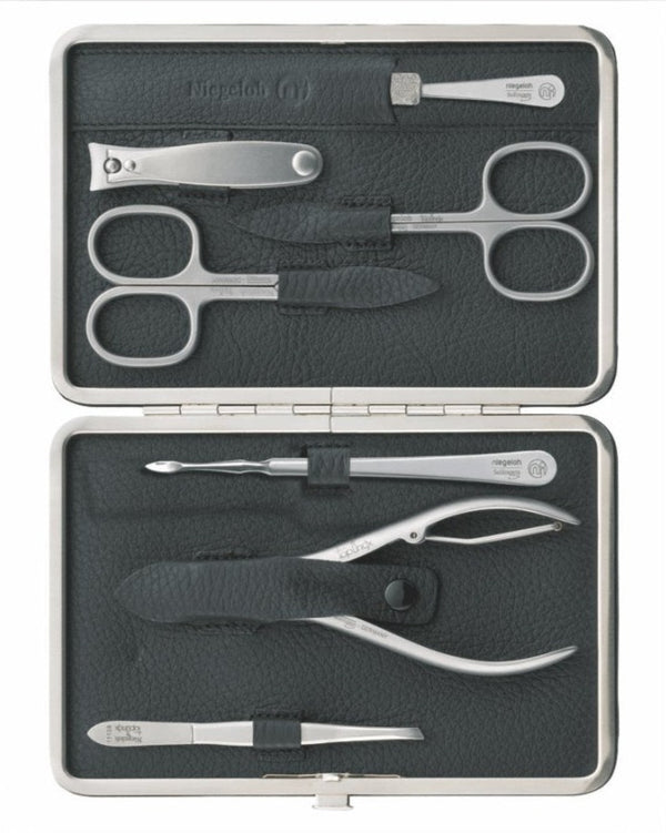 Set de manucure et pédicure Capri, noir, 7 pcs.