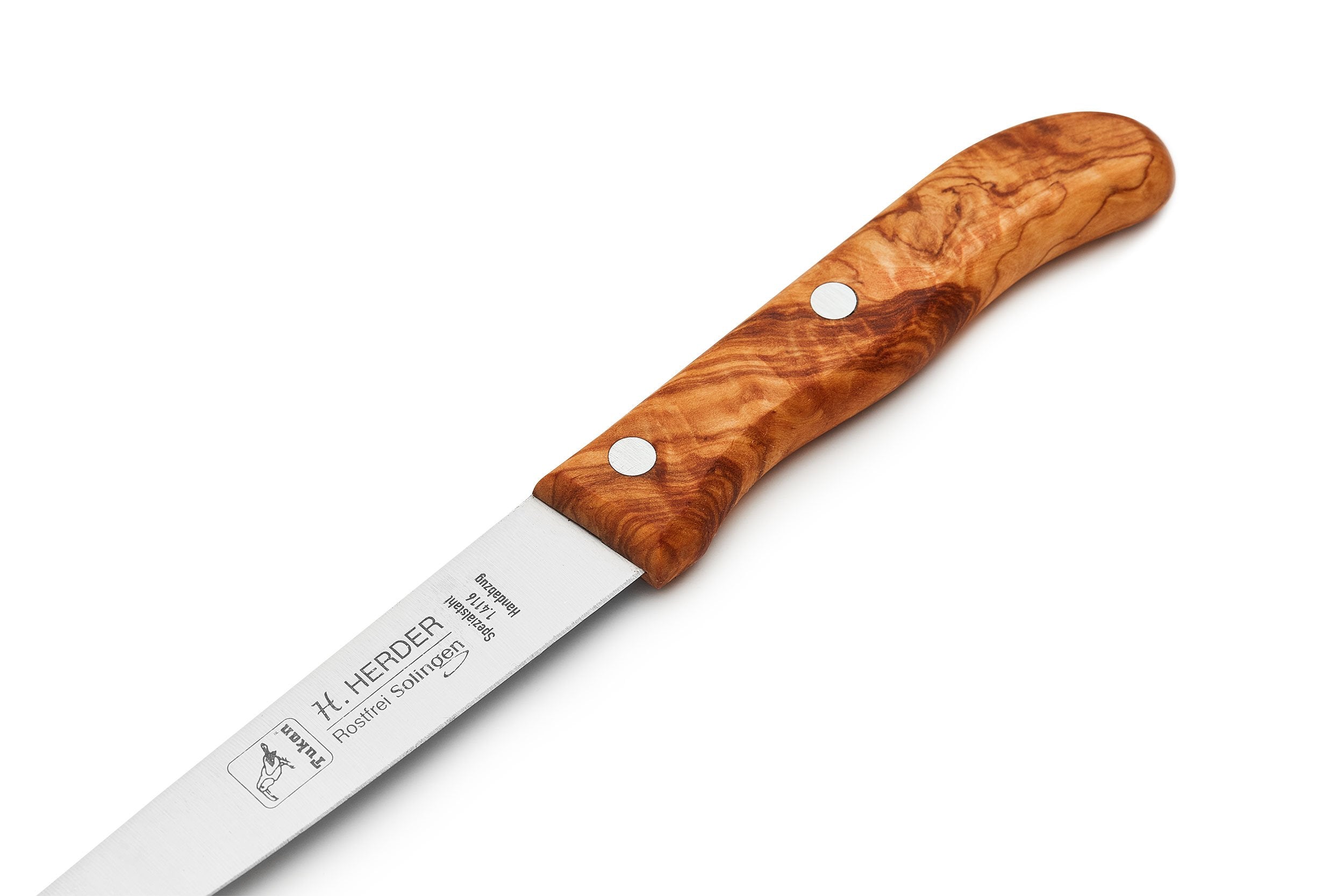 Couteau de ménage manche en bois d'olivier 12 cm