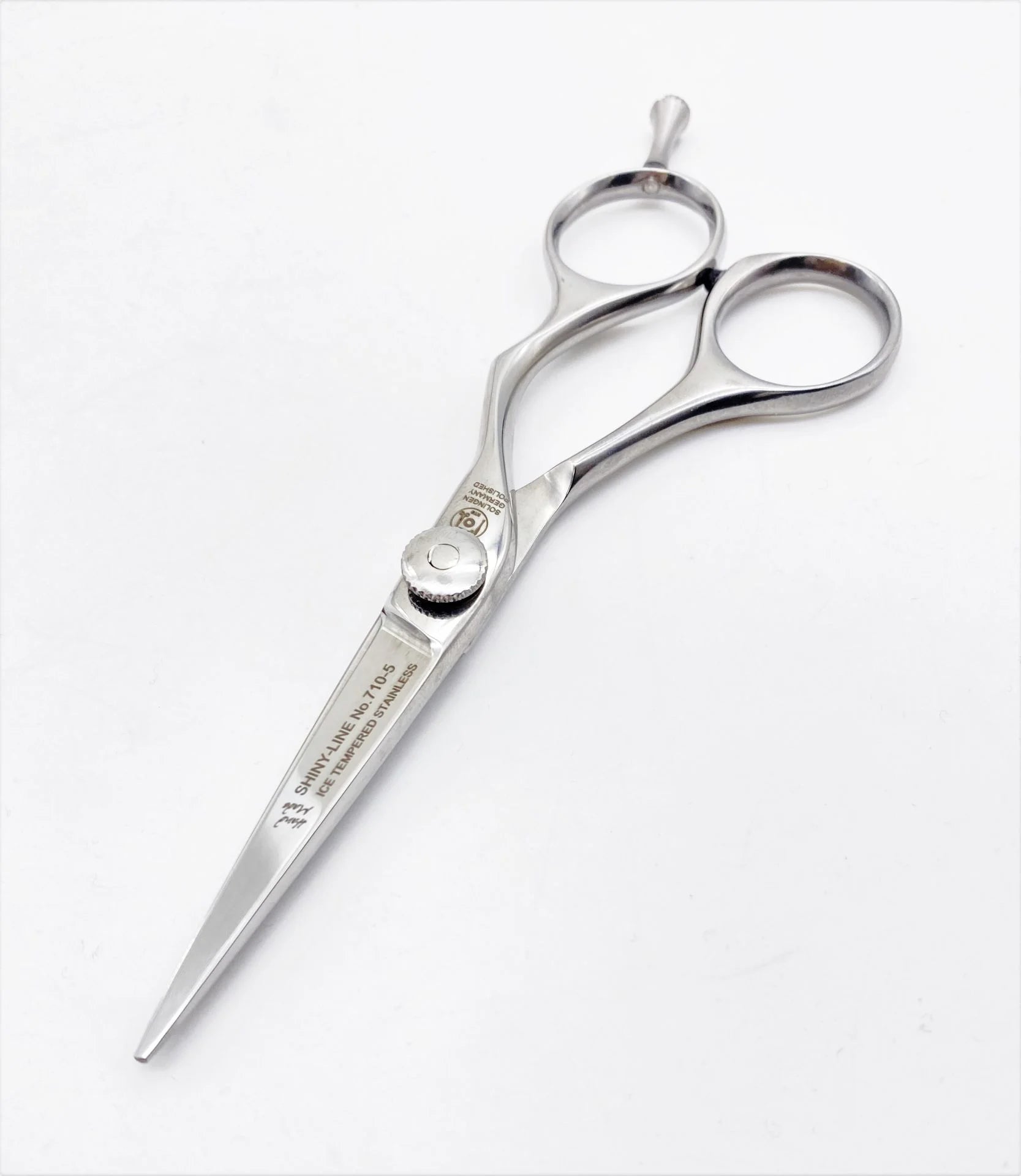 Ciseaux de coiffure Ergo Shiny Line polis, longueur totale 12,7 cm