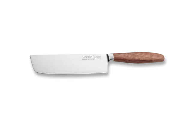 Couteau Nakiri Eterno, bois de prunier, longueur de lame 17cm, forgé