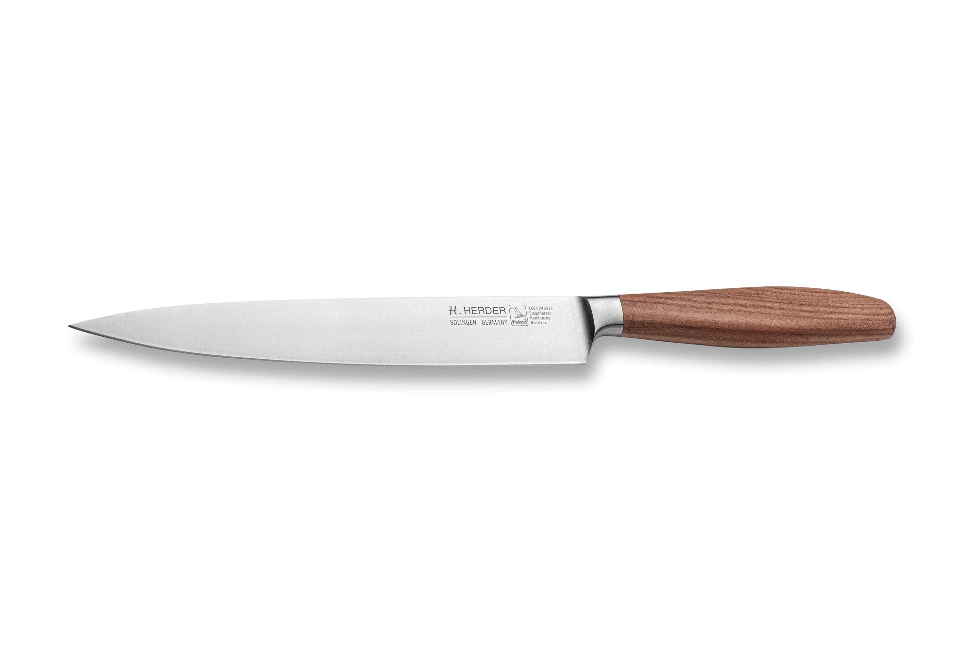 Couteau à jambon Eterno, bois de prunier, longueur de lame 21cm, forgé