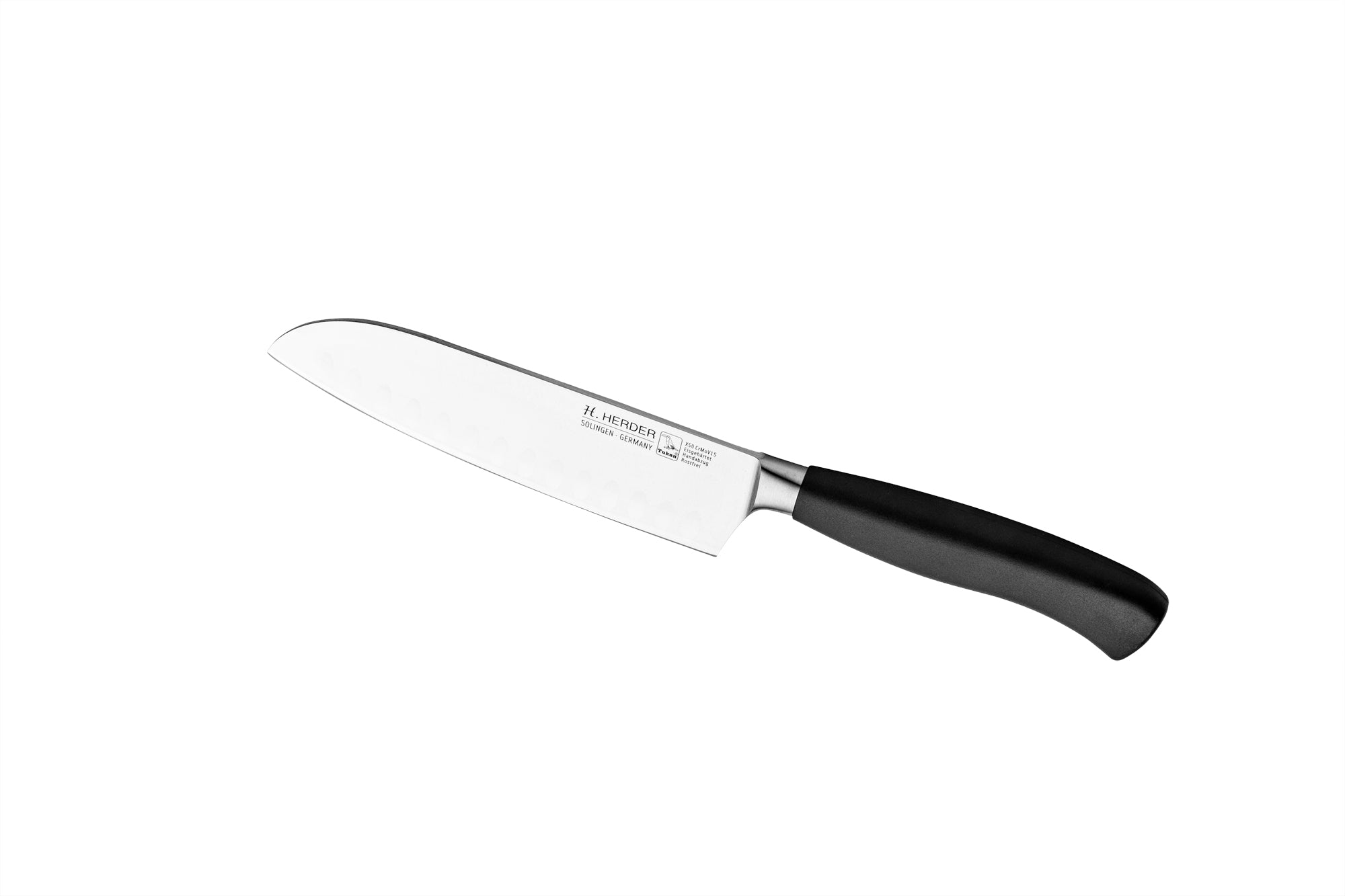 Couteau Santoku Eterno Gastro, à lame cannelée, longueur de lame 16cm