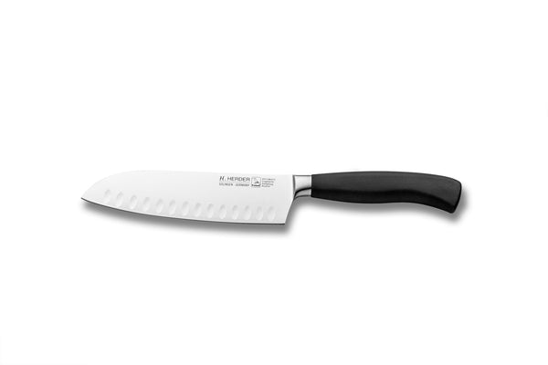 Couteau Santoku Eterno Gastro, à lame cannelée, longueur de lame 16cm